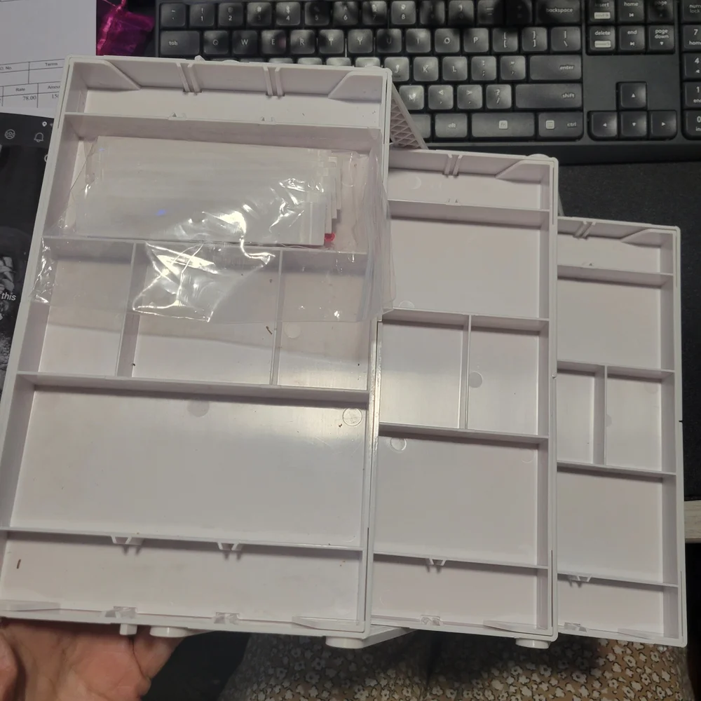 White Multi-Tier Storage Organizer Expandable From 9 1/2 To 15 Inches